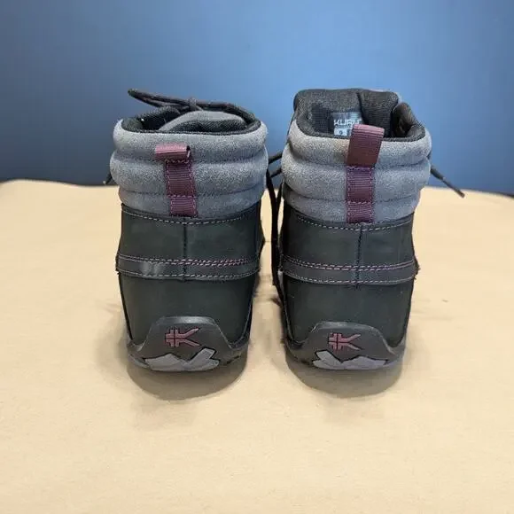 KURU Quest Hiking Boots Jet Black Basalt Fig Purple Gorpcore